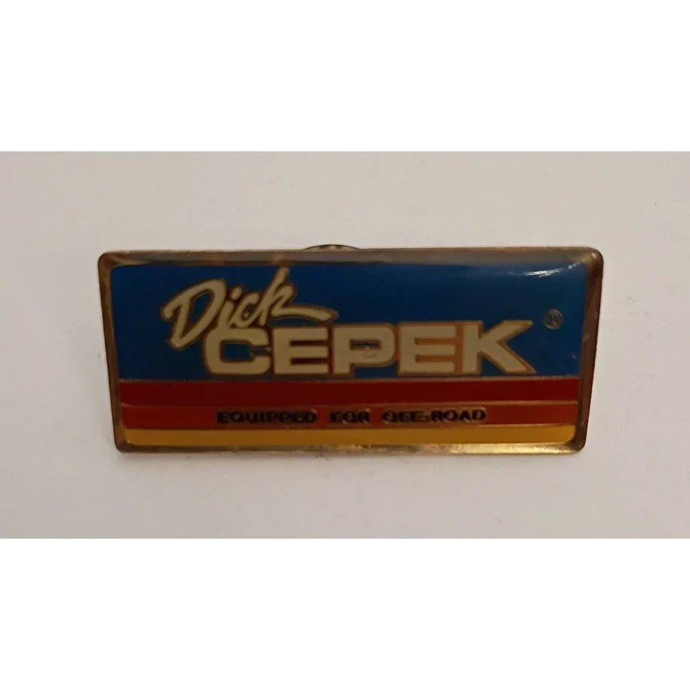 Dick Cepek Equipped For Off-Road Pin Lapel Enamel Collectible Vintage